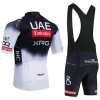 Completo Maglia + Pantaloncino con bretelle 2025 UAE TEAM EMIRATES Manica Corta Nero